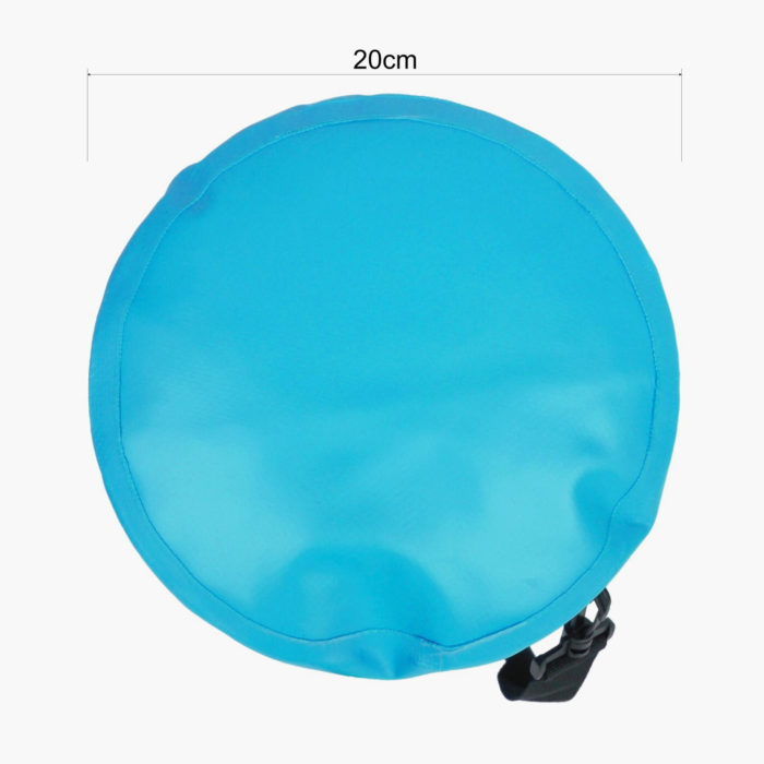 10L Dry Bag Blue - Base Dimensions