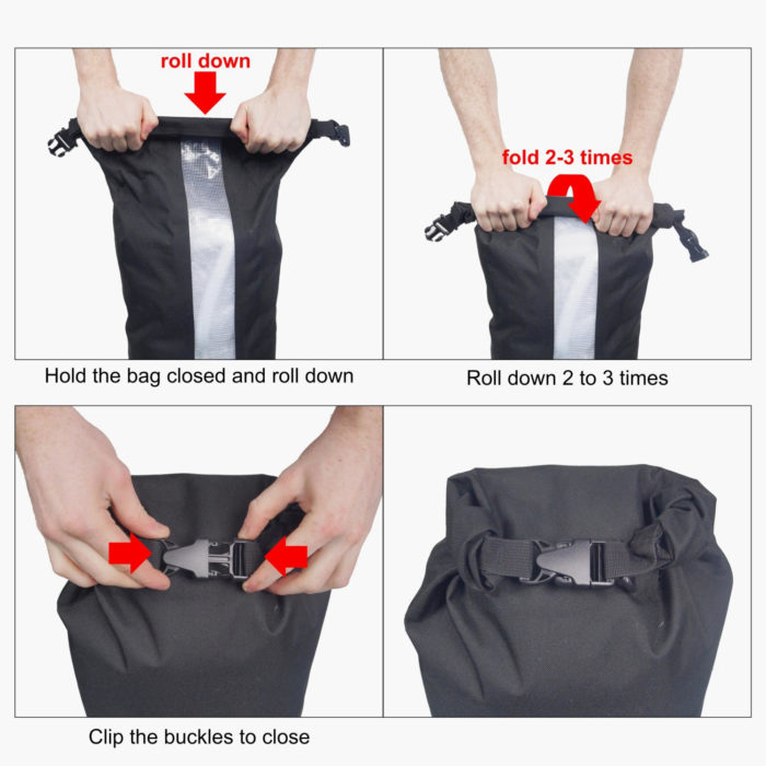 12L Double Ended Dry Bag - Roll 2 / 3 Times To Close