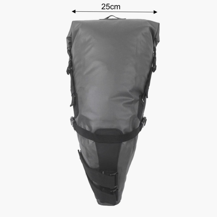 13L Seat Pack Saddle Dry Bag - Closed Dimensions
