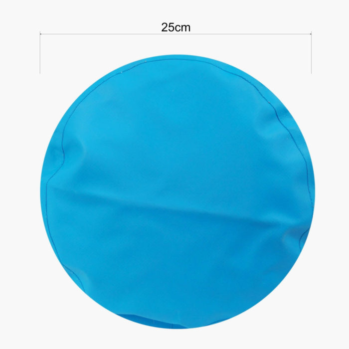 20L Dry Bag Rucksack Blue - Base Dimensions
