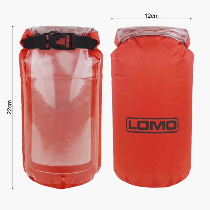 2L Dry Bag with Phone Pouch - Dimensions
