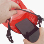 2L Dry Bag with Phone Pouch - Inserting Phone