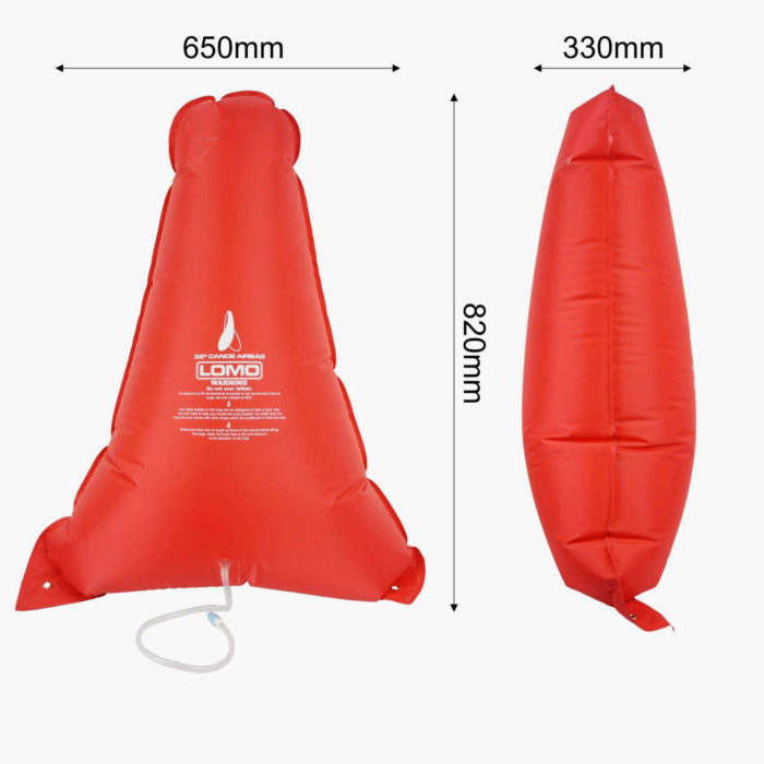 32" Canoe Airbag - Inflated Dimensions
