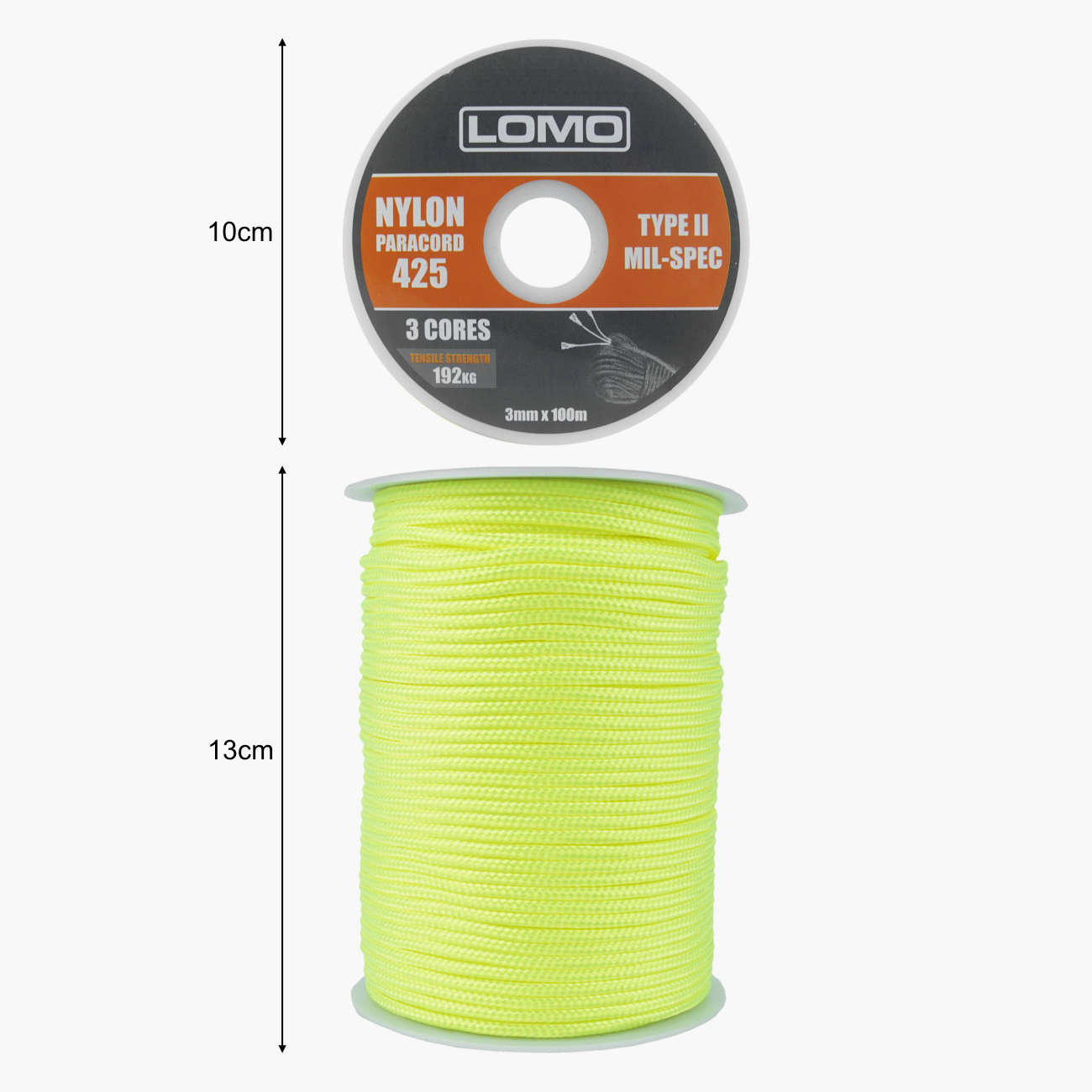 3mm Nylon Paracord 100m Reel - Yellow  Lomo Watersport UK. Wetsuits, Dry  Bags & Outdoor Gear.