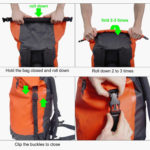 40L Walking Dry Bag Rucksack - How to Close a Daysack Dry Bag
