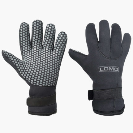 Black 5mm Neoprene Gloves - Glued and Blind stitched Seams