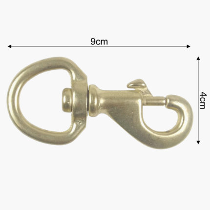 Swivel Ring Brass Snap Clip - Dimensions