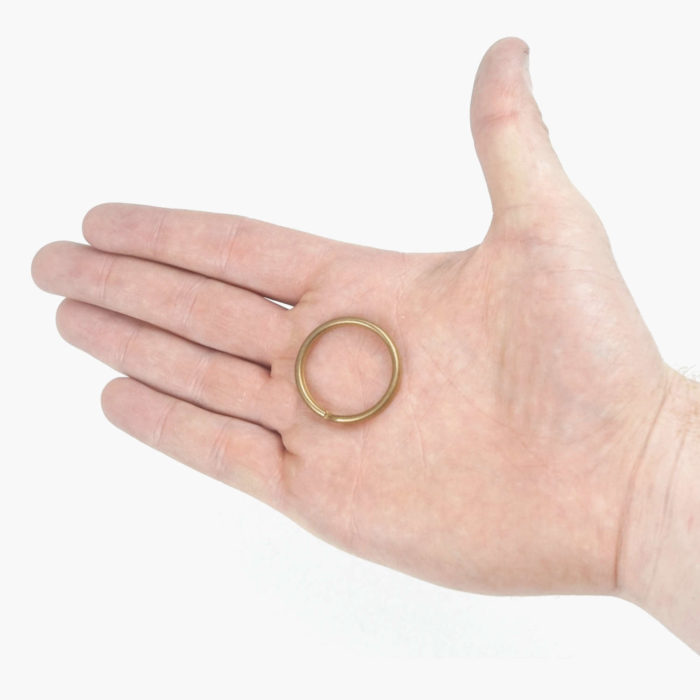 Brass Split Ring - In Hand