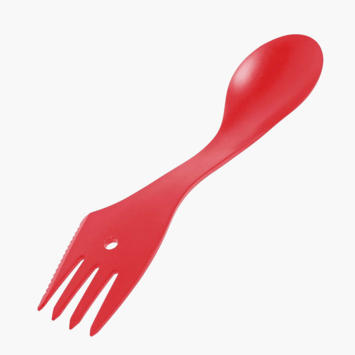 5 Pack Camping Sporks - Red