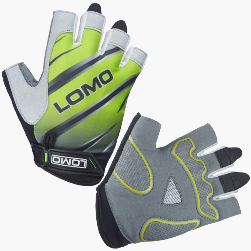 SG1 - Short Finger Cycling Gloves - Grey / Black / Lime