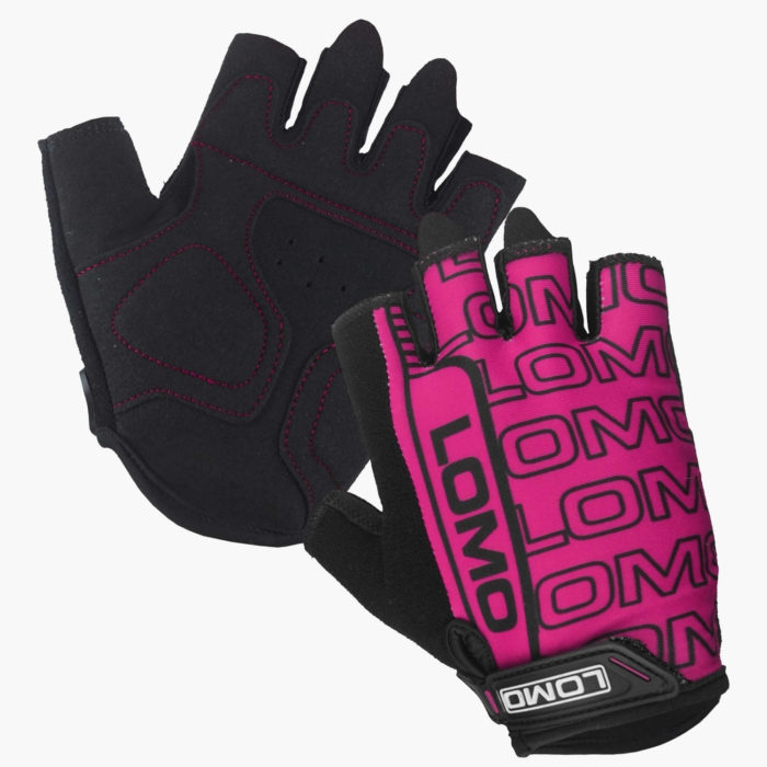 Pink SG2 Short Finger Cycling Gloves - 3 Gel Padded Areas