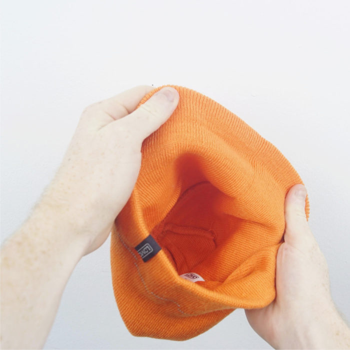 Dash Beanie Hat - Orange Interior