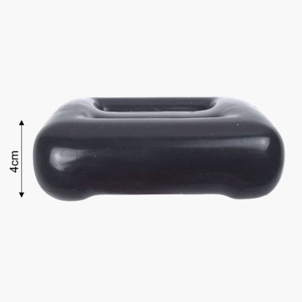 Black Coated 2kg Diving Lead Weight - Side Dimensions