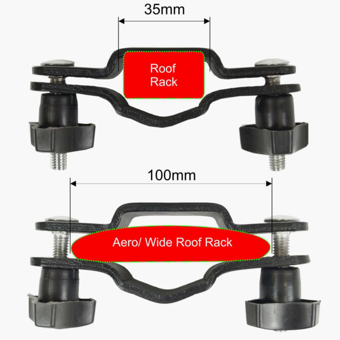 Double Folding Roof Rack - Square and Aero Bar Mount