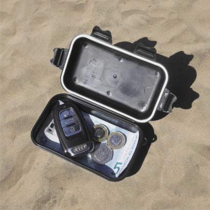 Budget Dry Box 11 - On Beach with Example Contents