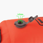 Eco float - Orange Dry Bag Swimming Tow Float - Valve Inflation