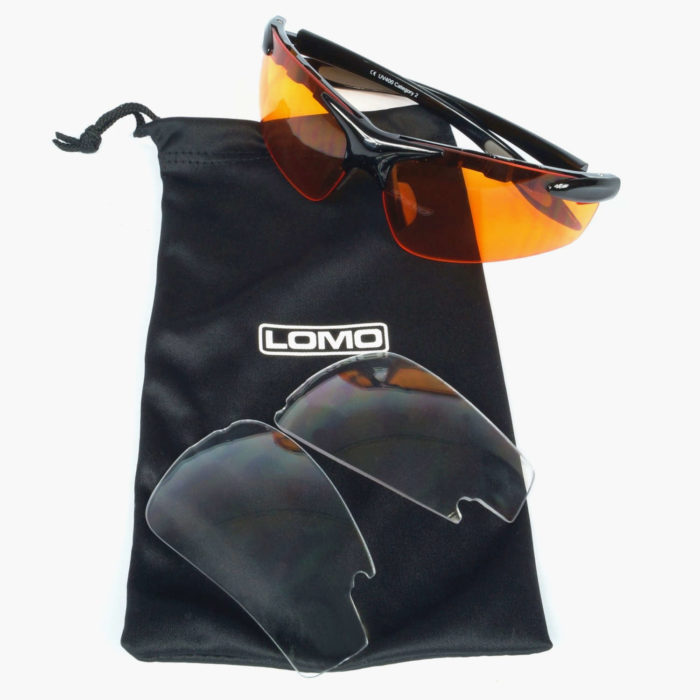 2 Lens Elite Cycling Sunglasses - Soft Lens Cleaner Carry Bag