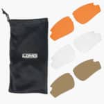 3 Lens Elite Cycling Sunglasses - Microfibre Glasses Pouch