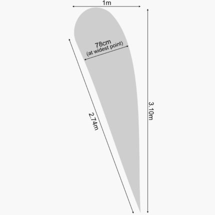 Race Event Finish Flag - Dimensions