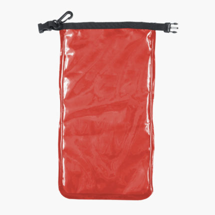 Flat Dry Bag with Viewing Window - Red