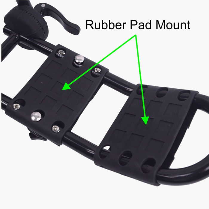 Folding Double J Roof Bars - Rubber Pad Mounts