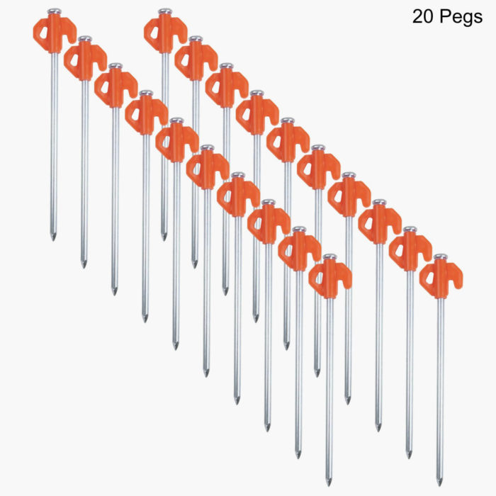 Hard Ground Tent Pegs - 20 Pack
