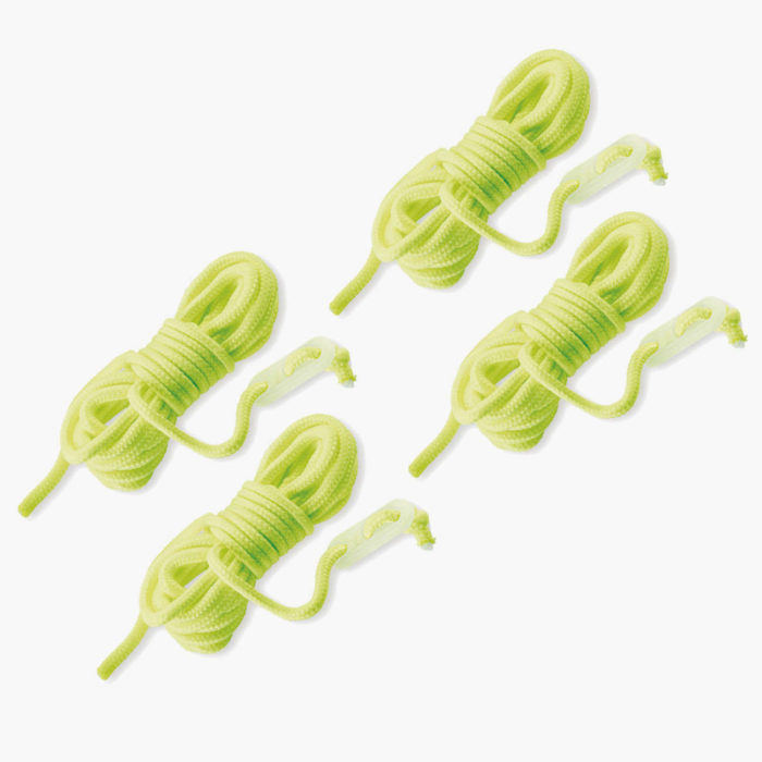 Glow-In-The-Dark Guy Lines And Runners - Pack of 4
