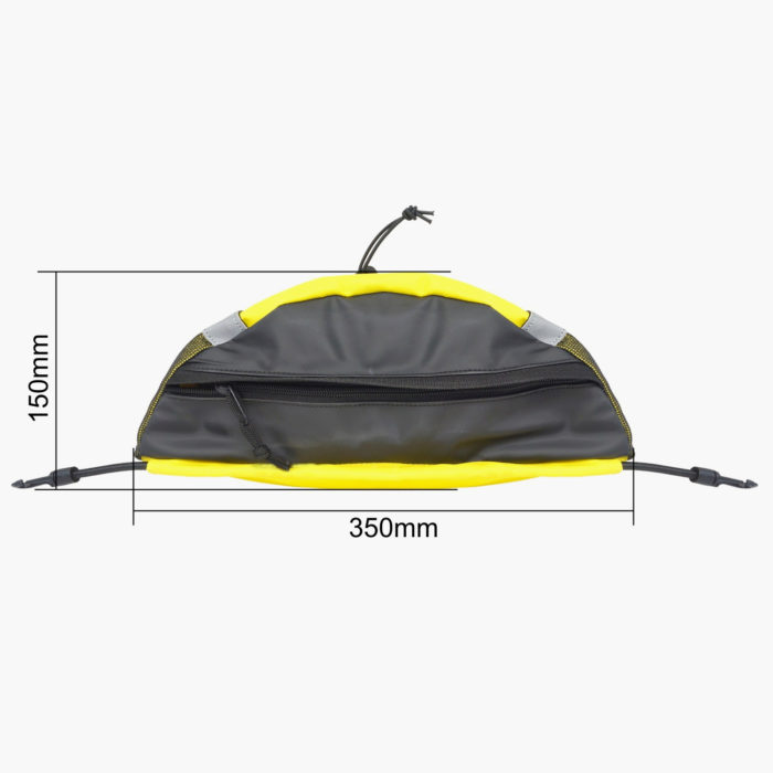 Kayak Deck Bag Zip Closure - Depth Dimensions
