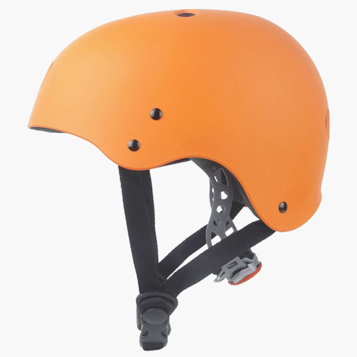 Orange Kayak Helmet -Side View