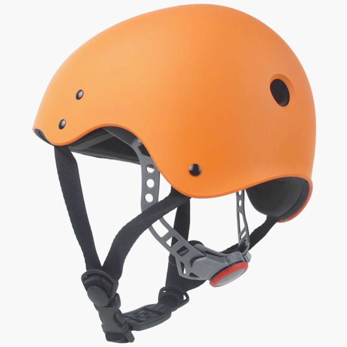 Orange Kayak Helmet - Back Tightening Buckle
