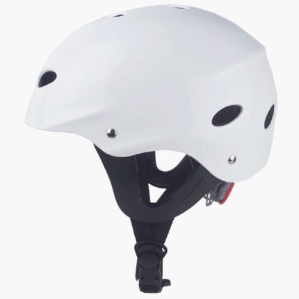 White Kayak Helmet - Side View