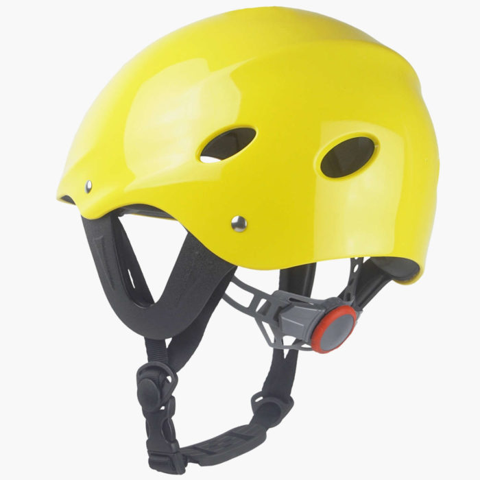 Yellow Kayaking Helmet - Back Tightening Buckle