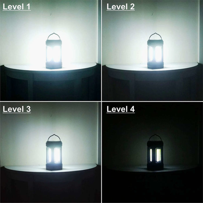 1000 Lumens LED Camping Lantern - 4 Light Settings