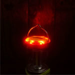 LED Compact Camping Lantern - Red LED Strobe Setting