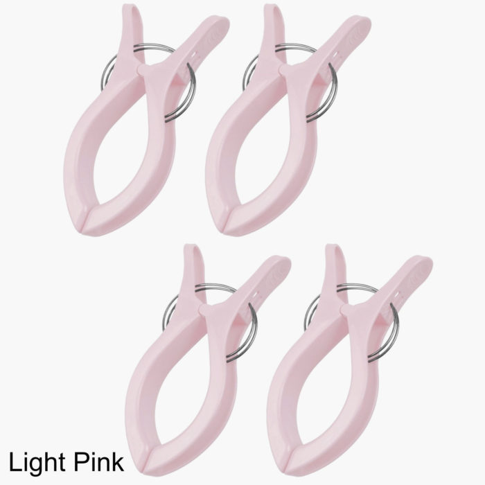 Large Towel Clip Pegs - Light Pink