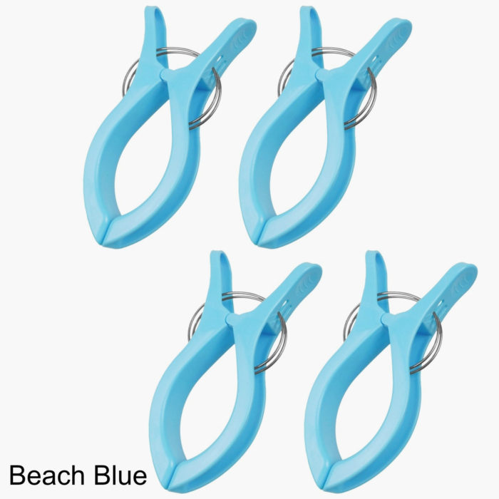 Large Towel Clip Pegs - Beach Blue