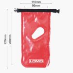 Mobile Phone Dry Bag - Front Black Clear Panel