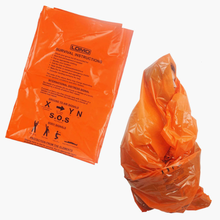 Lomo Survival Bag - Orange - 10 Pack