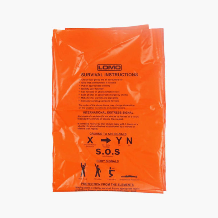 Lomo Survival Bag - Orange - Instructions