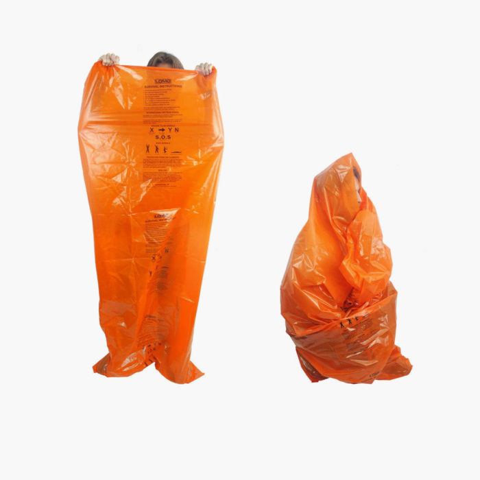 Lomo Survival Bag - Orange - In use