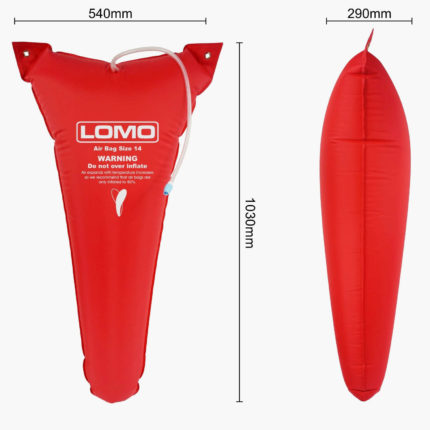 Main Hatch Buoyancy Bag - Dimensions Inflated