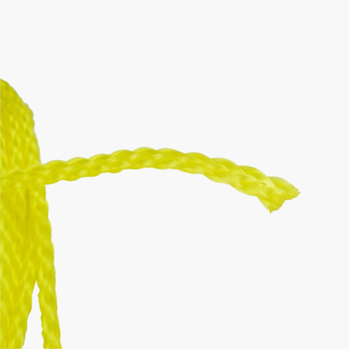 6mm Hollow Braid Polypropylene Rope 100ft Yellow - Packet Overview