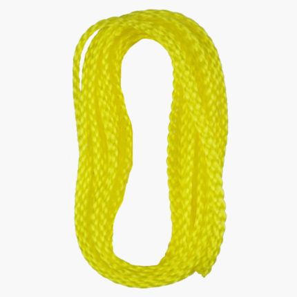 6mm Hollow Braid Polypropylene Rope 20ft Yellow - Sealed Ends