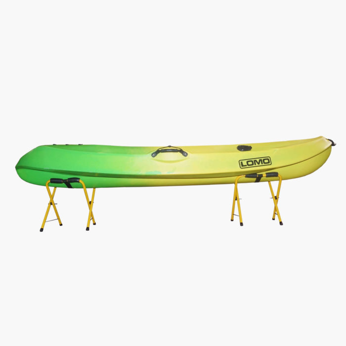 Folding Kayak Trestle Stands - Holding SOT Kayak