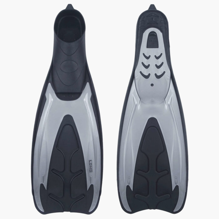 Pulse Snorkelling Fins - Top and Bottom Fin View