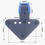 Rixen and Kaul Twist Hook System - Dimensions