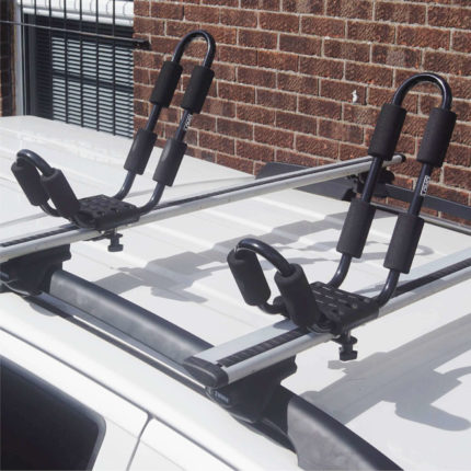 Double J Roof Rack Bars - Front Profile View