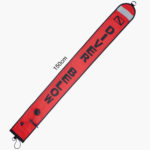 Red SMB 5 - Delayed Surface Marker Buoy - Length Dimensions