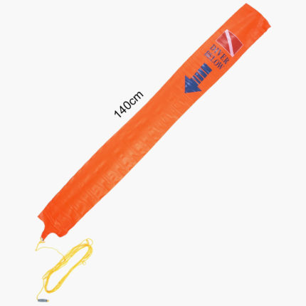 Orange PVC SMB 7 - Delayed Surface Marker Buoy - Length Dimensions