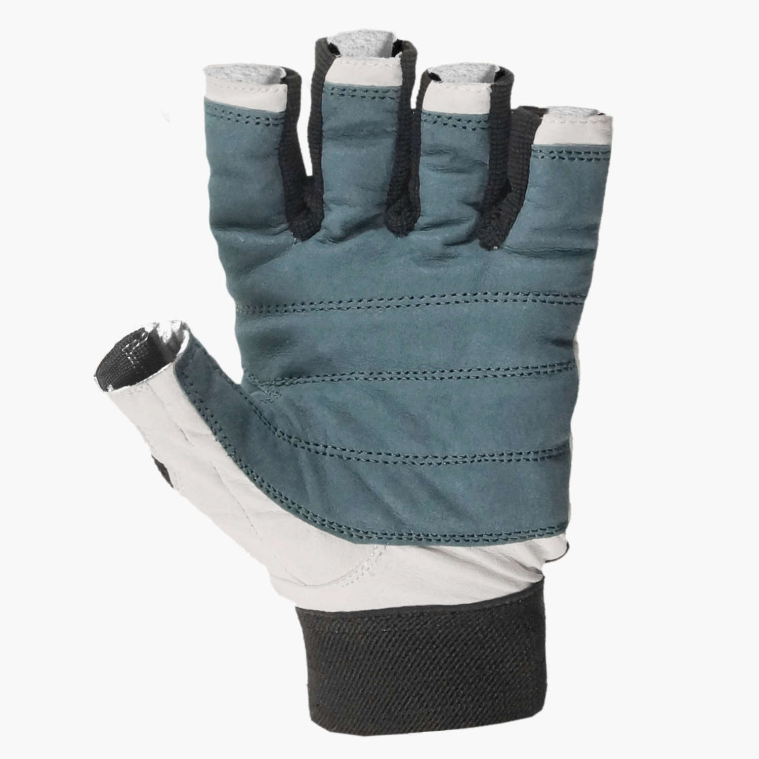 Leather Blueport Short-Finger Sailing Gloves 